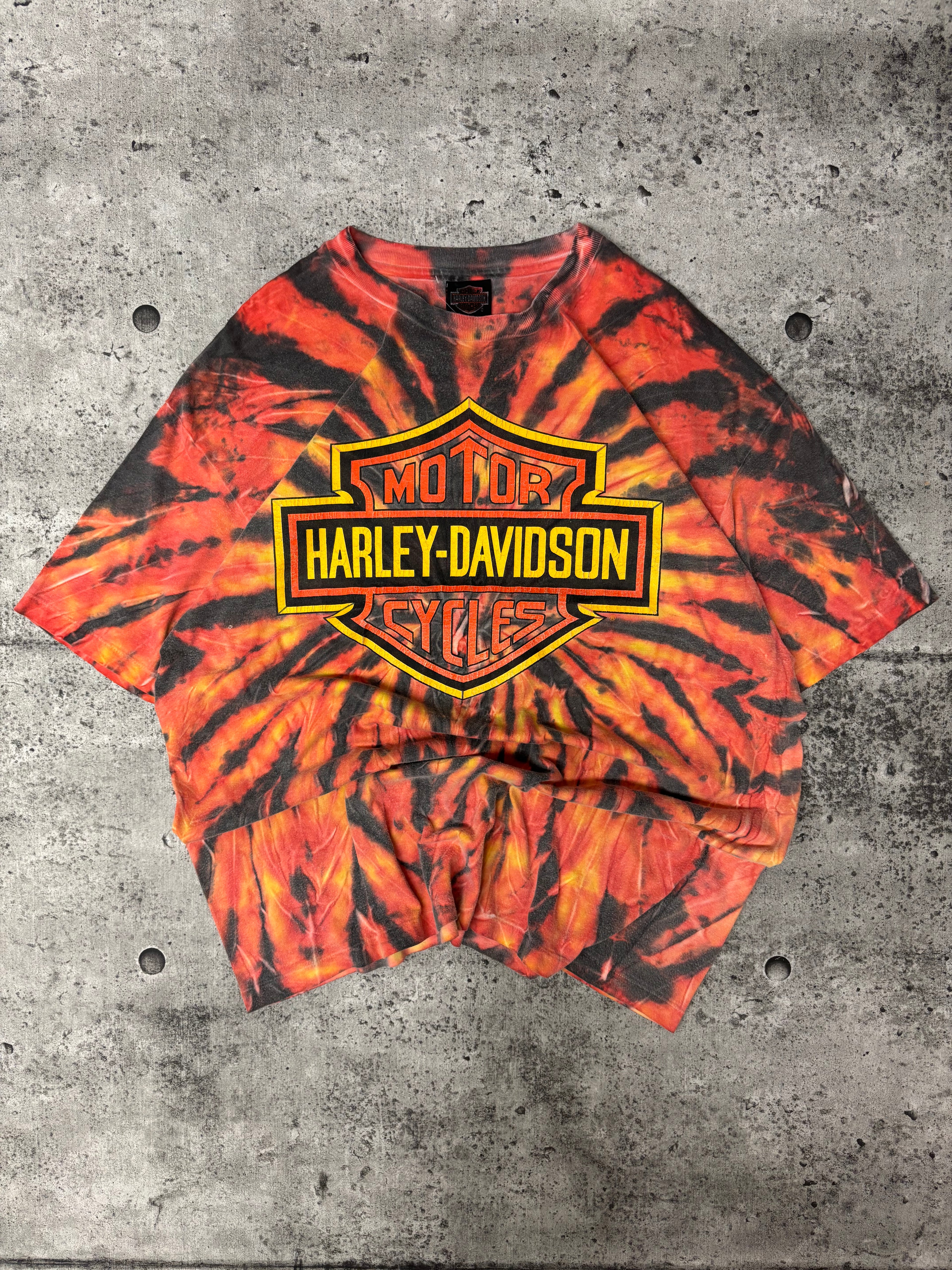 Vintage Harley Davison Tie-Dye Tee (XL)