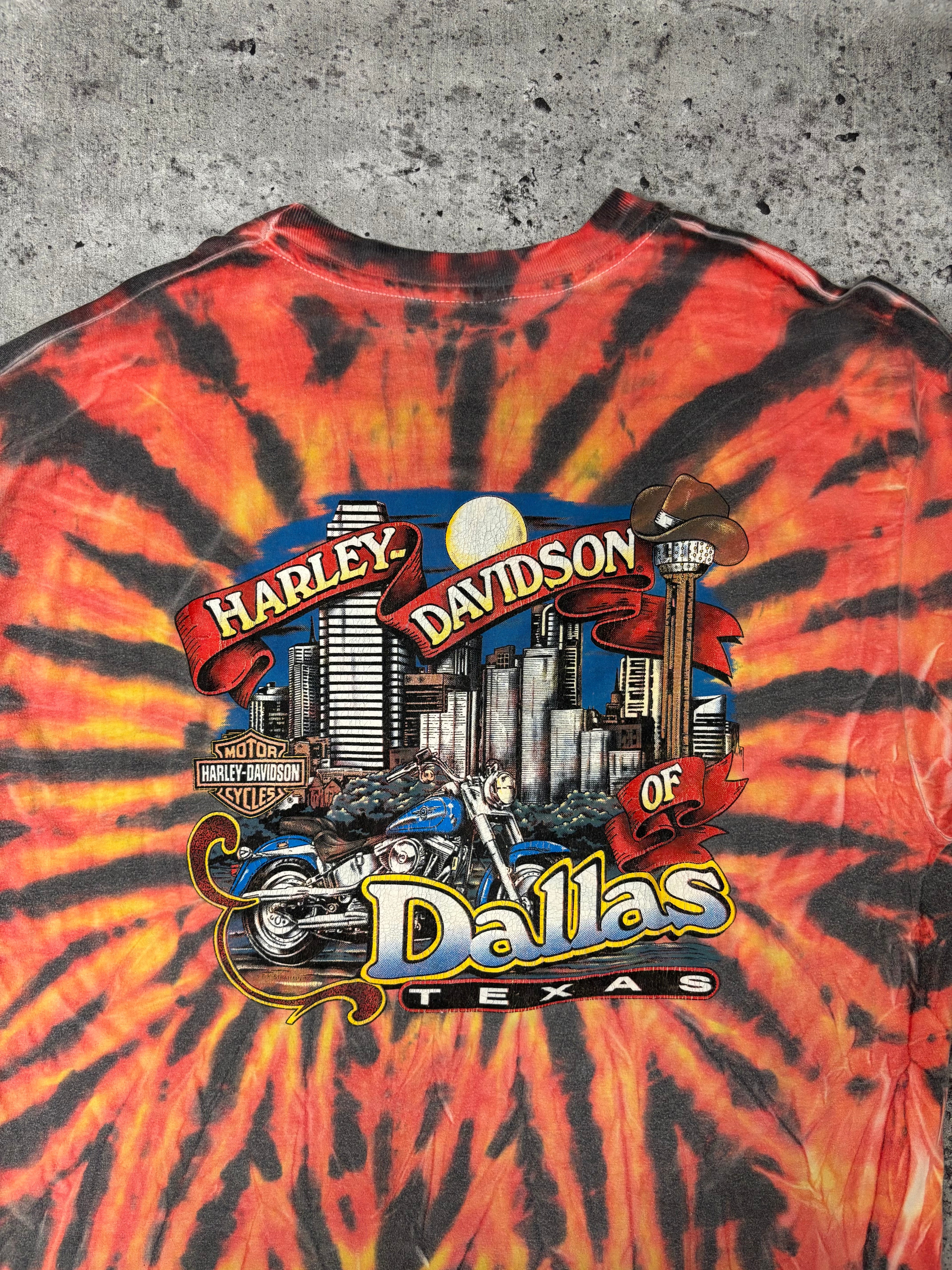 Vintage Harley Davison Tie-Dye Tee (XL)
