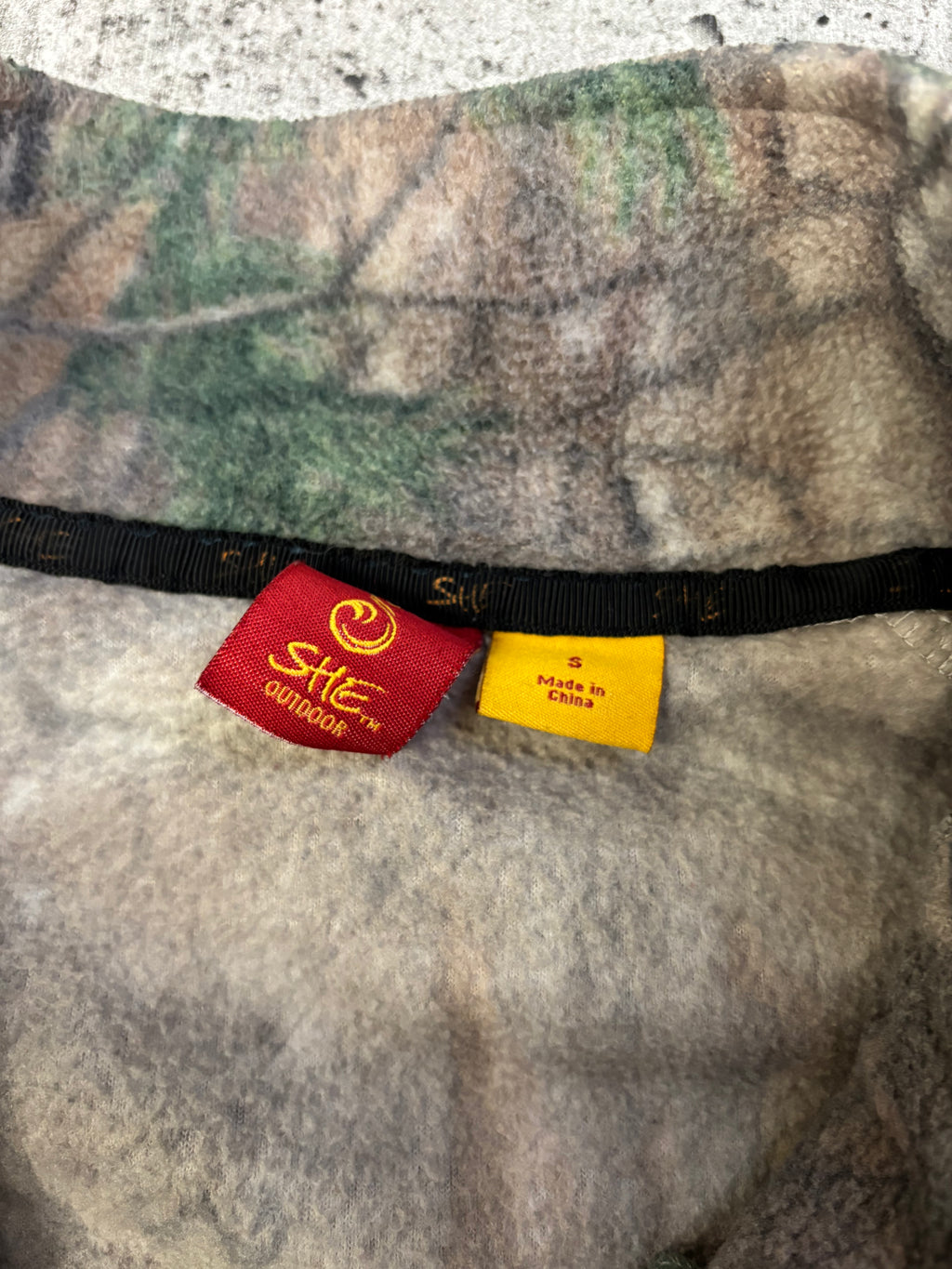 Vintage Camo Zip-Up Fleece (S)(W)