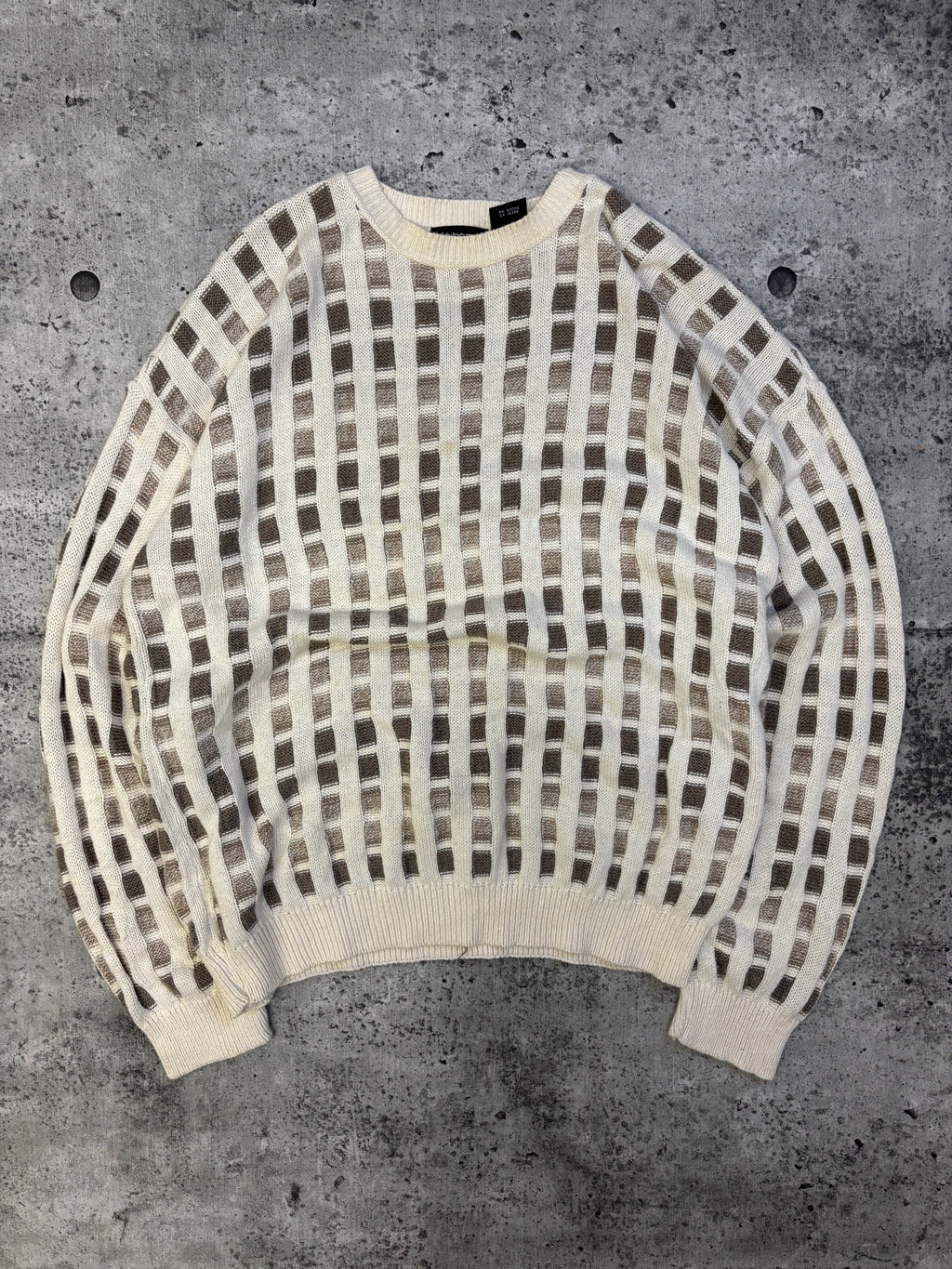 Vintage Checkered Knit (XL)