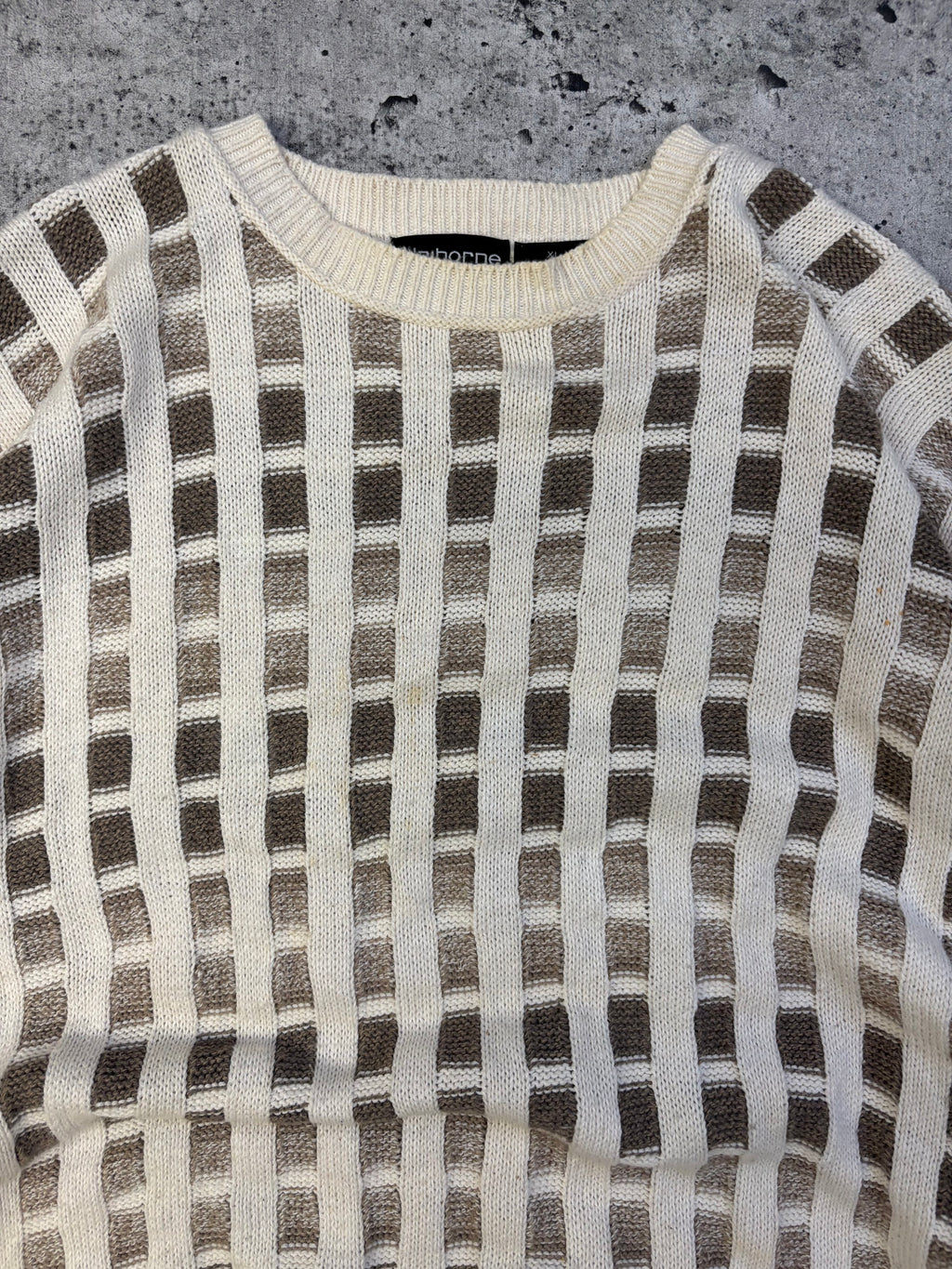 Vintage Checkered Knit (XL)