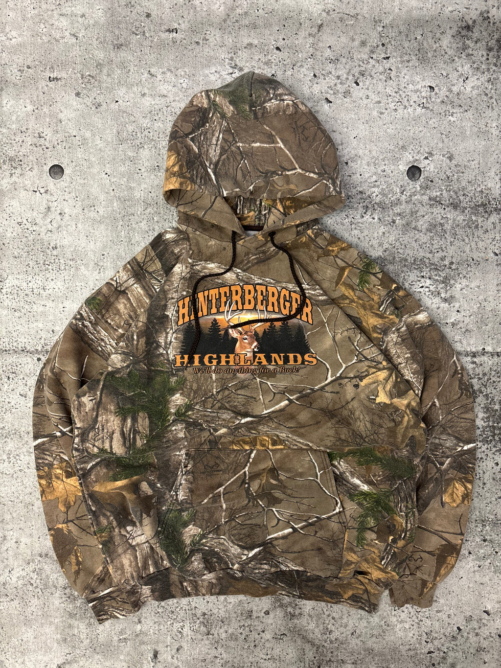Vintage Camo Hoodie (L/XL)