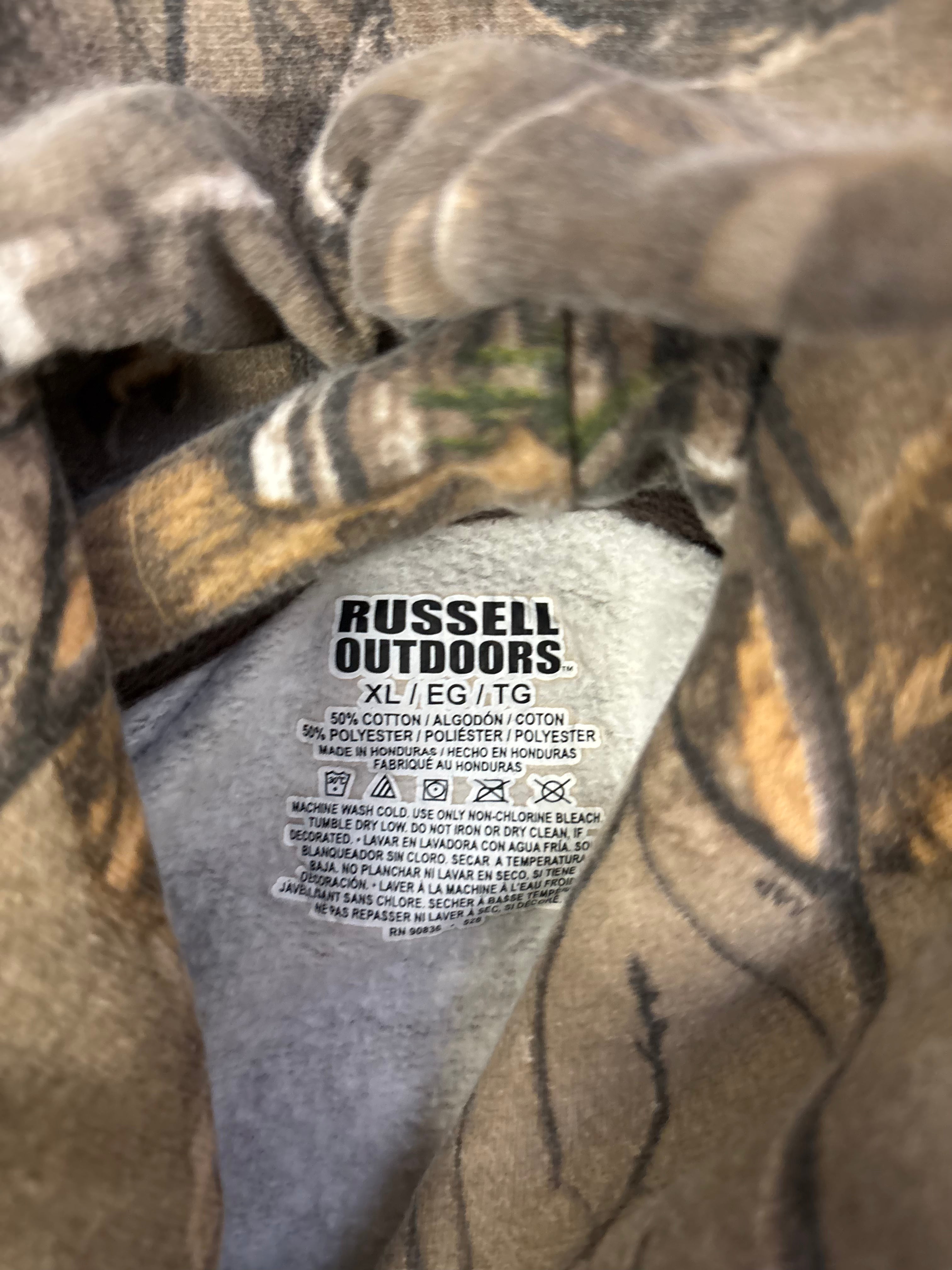 Vintage Camo Hoodie (L/XL)