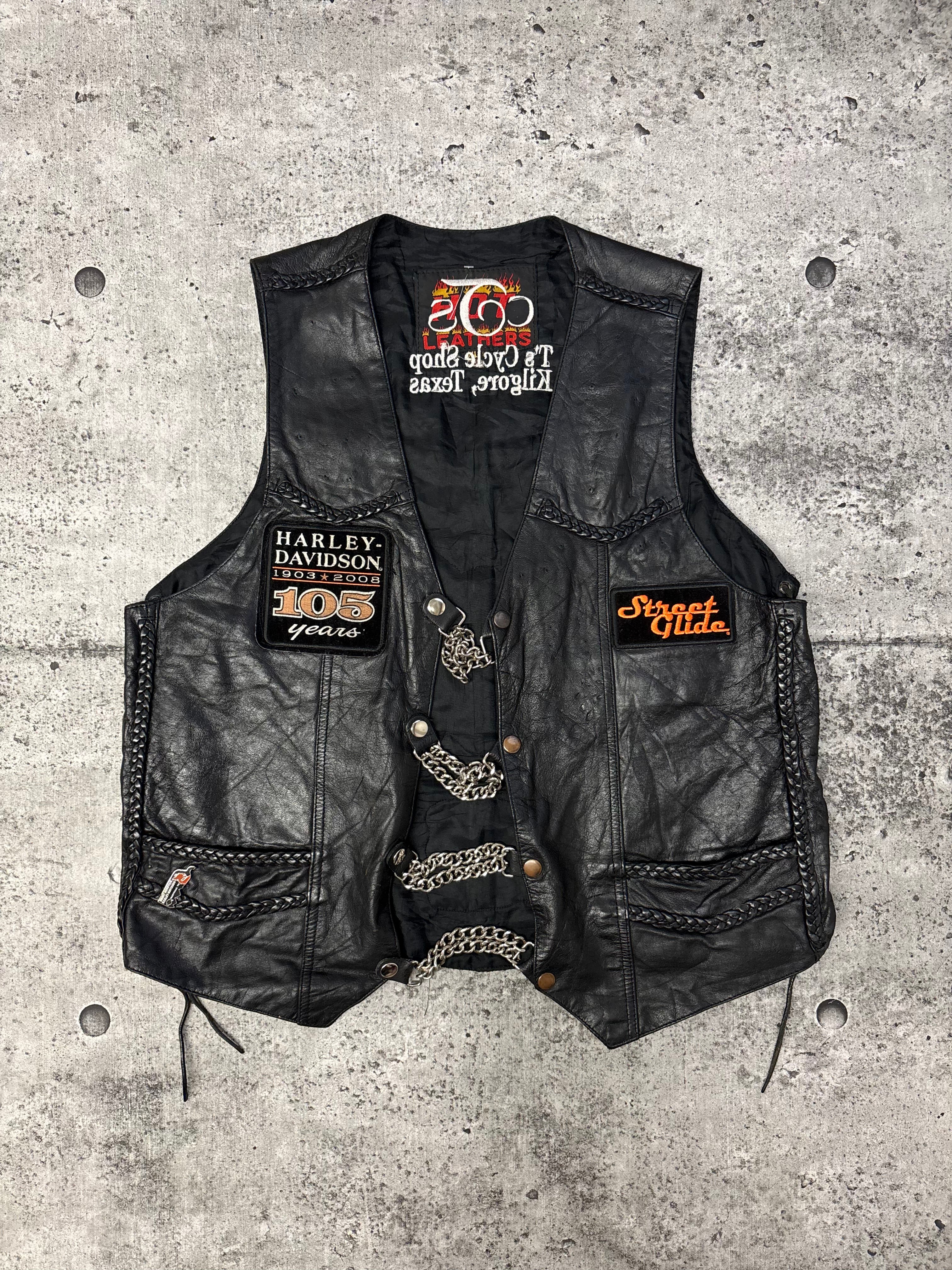 Vintage Harley Vest (L)