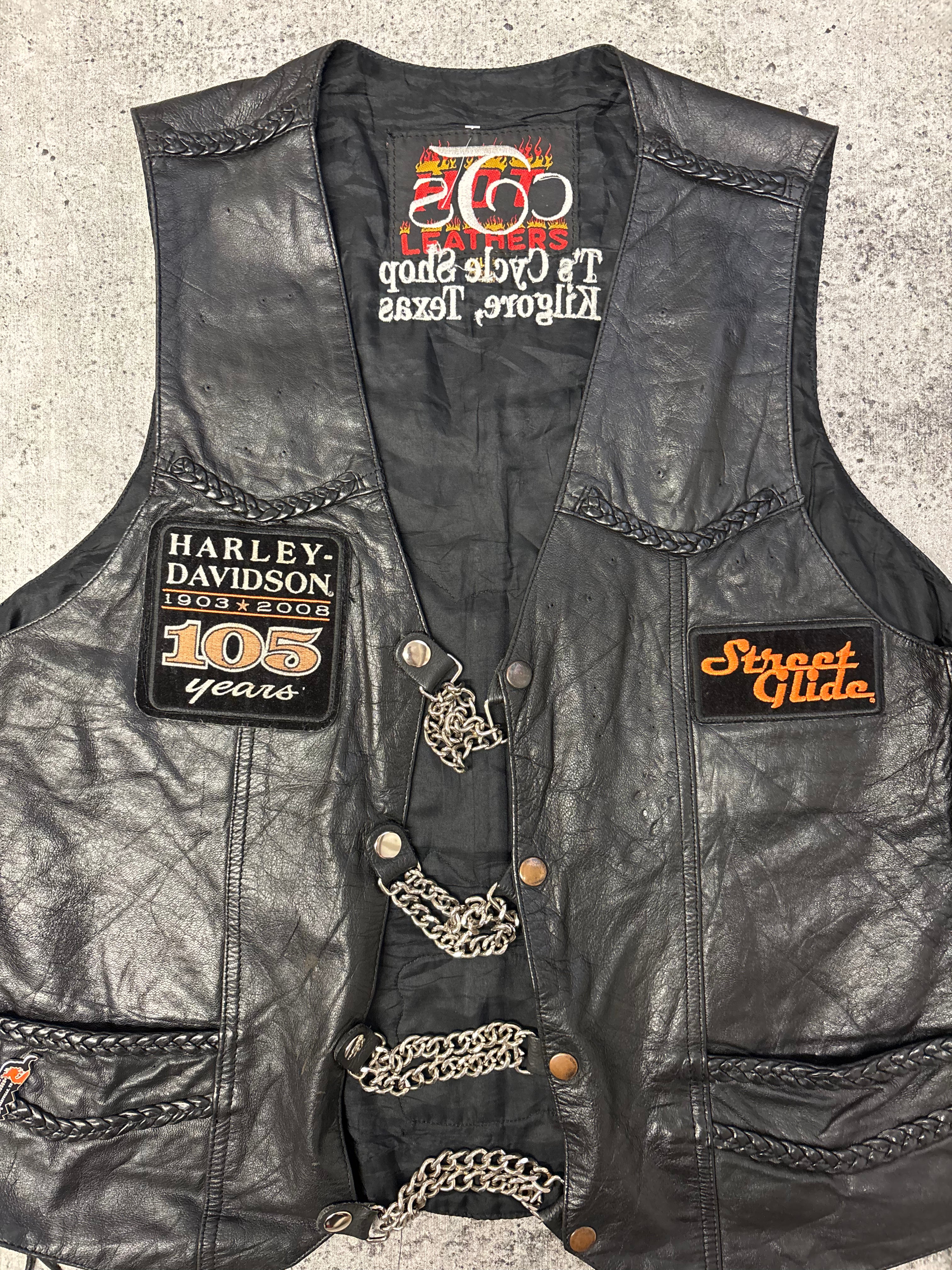 Vintage Harley Vest (L)