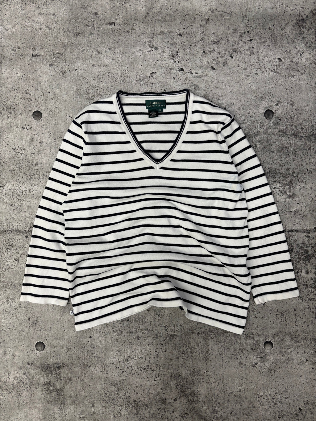 Vintage Striped Ralph Lauren Crew (M)