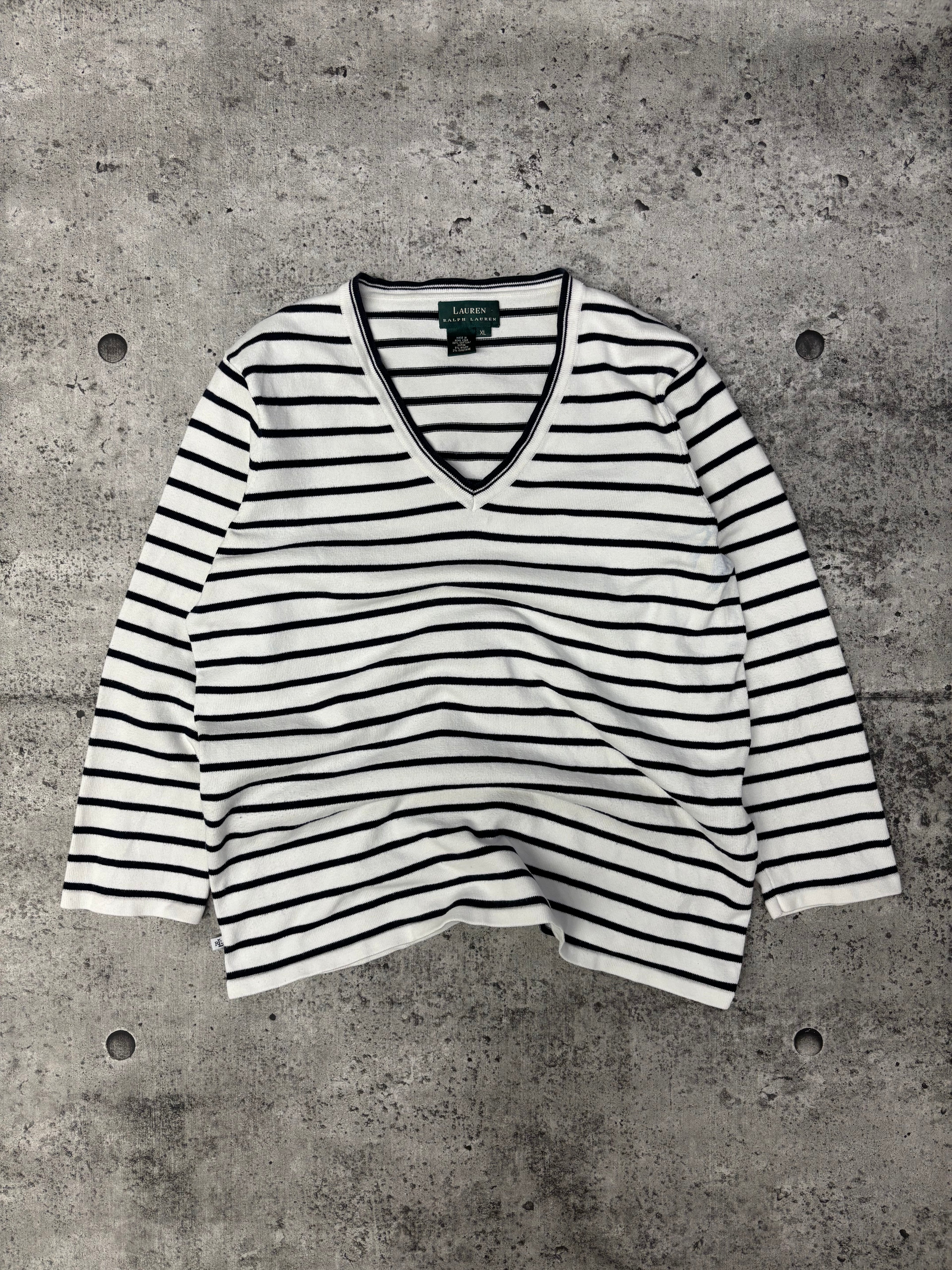 Vintage Striped Ralph Lauren Crew (M)