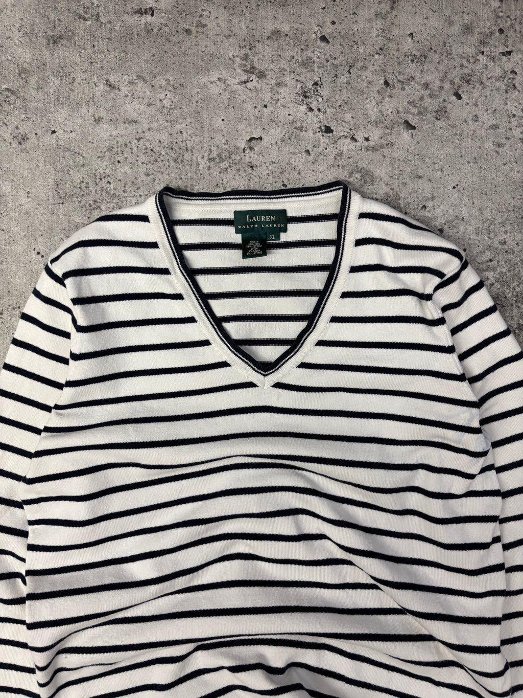Vintage Striped Ralph Lauren Crew (M)