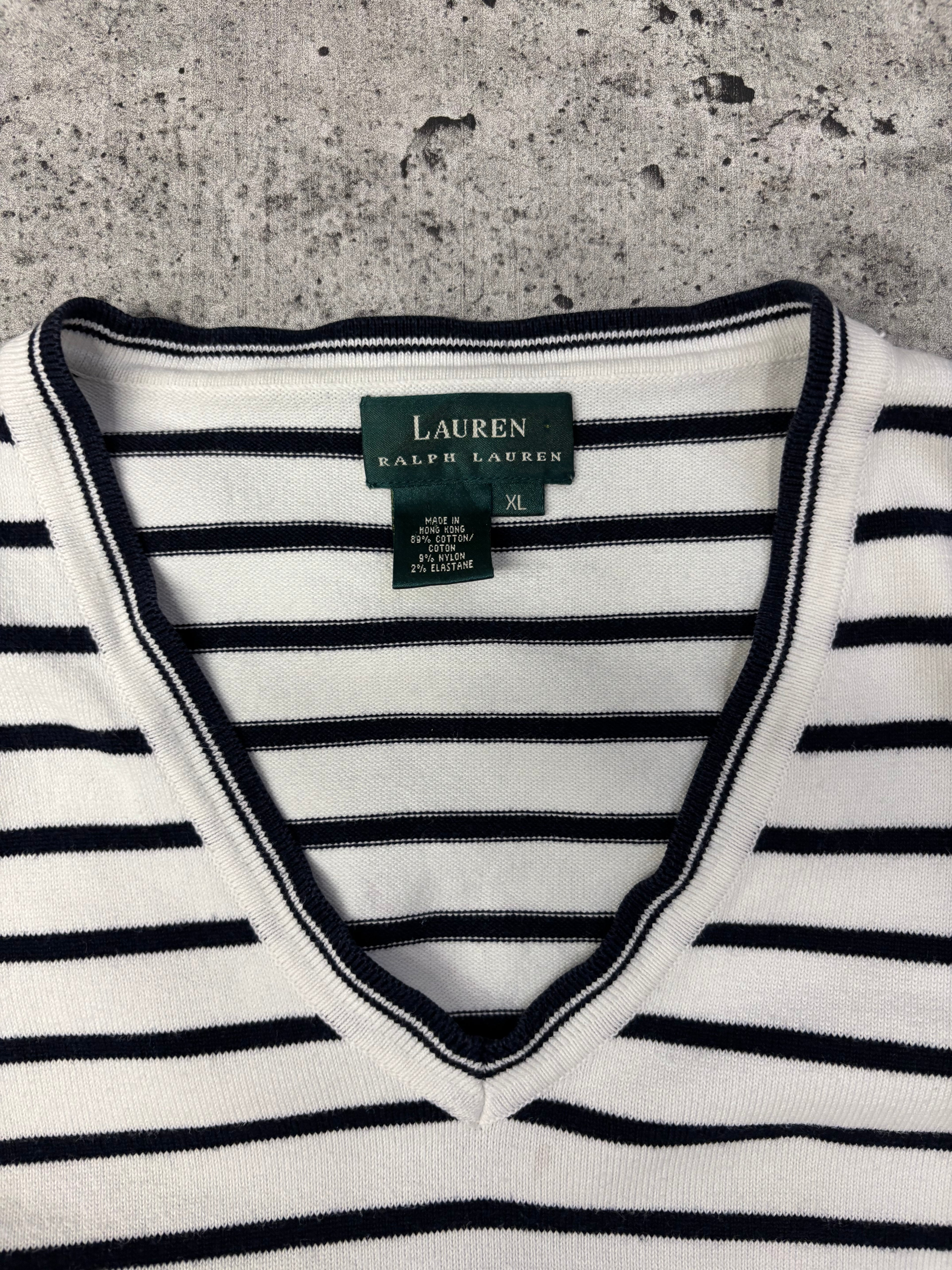 Vintage Striped Ralph Lauren Crew (M)