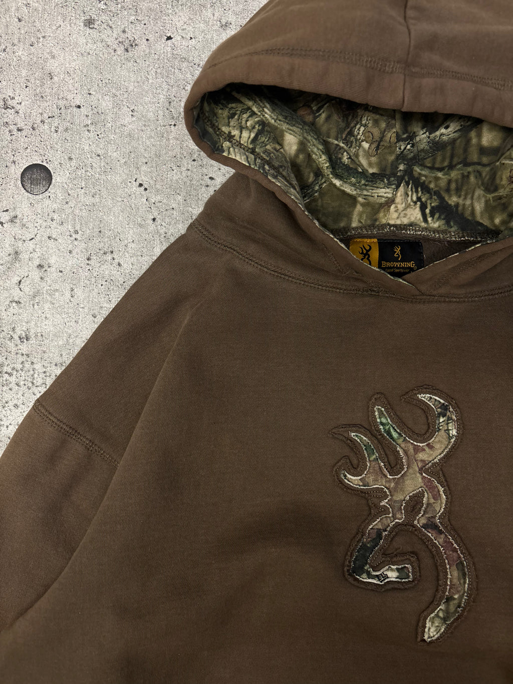 Vintage Camo Hoodie (L/XL)